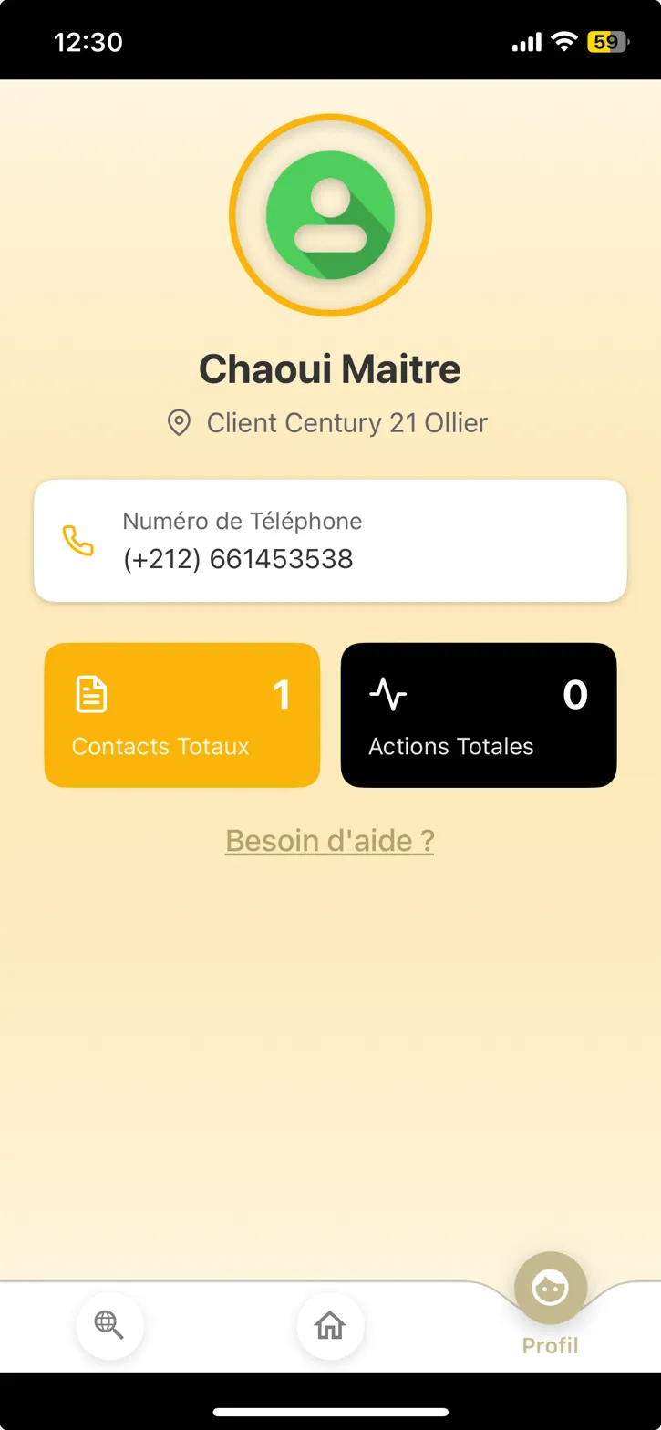 Profil utilisateur